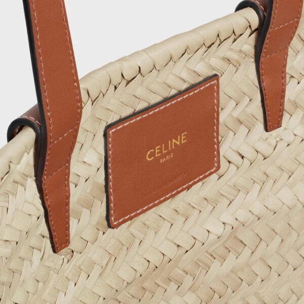 Celine Medium Classic Panier In Palm Leaves - Image 5