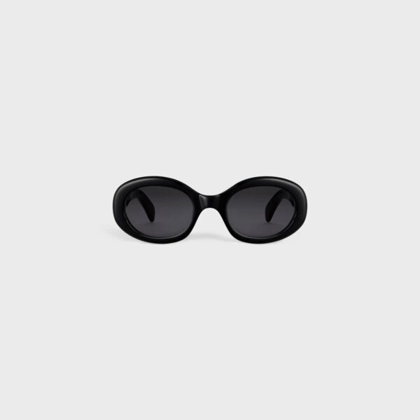 Celine Triomphe Sunglasses In Acetate Black - Image 2