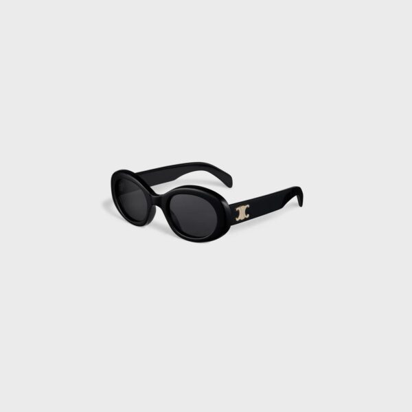 Celine Triomphe Sunglasses In Acetate Black