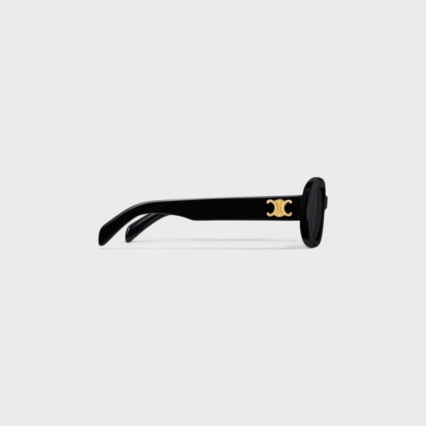 Celine Triomphe Sunglasses In Acetate Black - Image 4