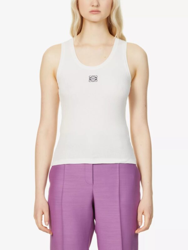 Women's Loewe Anagram Tank Top In Cotton - Image 6