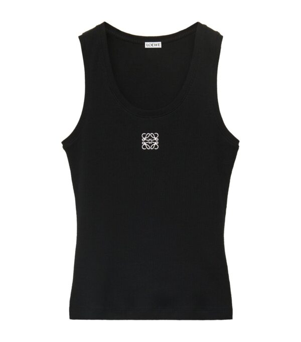 Women's Loewe Anagram Tank Top In Cotton - Image 2