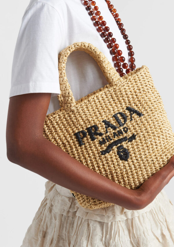 Prada Small Cute Crochet Tote Bag - Image 2