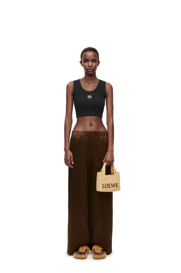 Loewe Cropped Anagram Tank Top In Cotton - Image 8