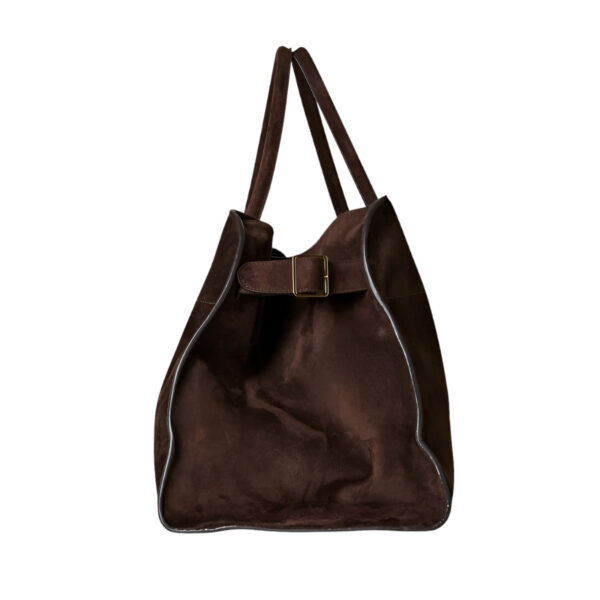 The Row Soft Margaux Bag in Suede - Image 5